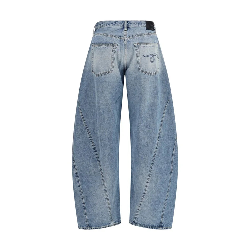 R13 Blue Cotton Jeans Denim - 26