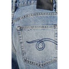 R13 Blue Cotton Jeans Denim - 26