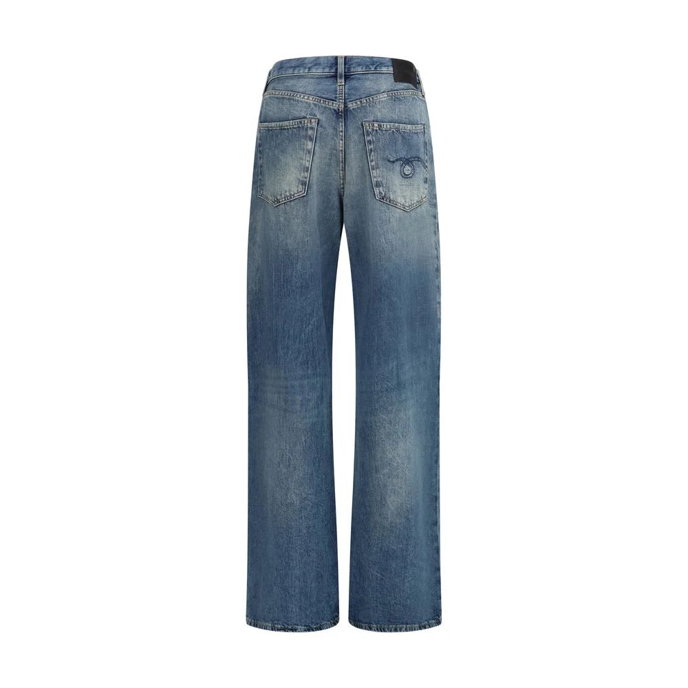 R13 Blue Cotton Jeans Denim - 26