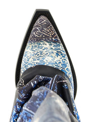 R13 Blue Leather Chelsea Boots