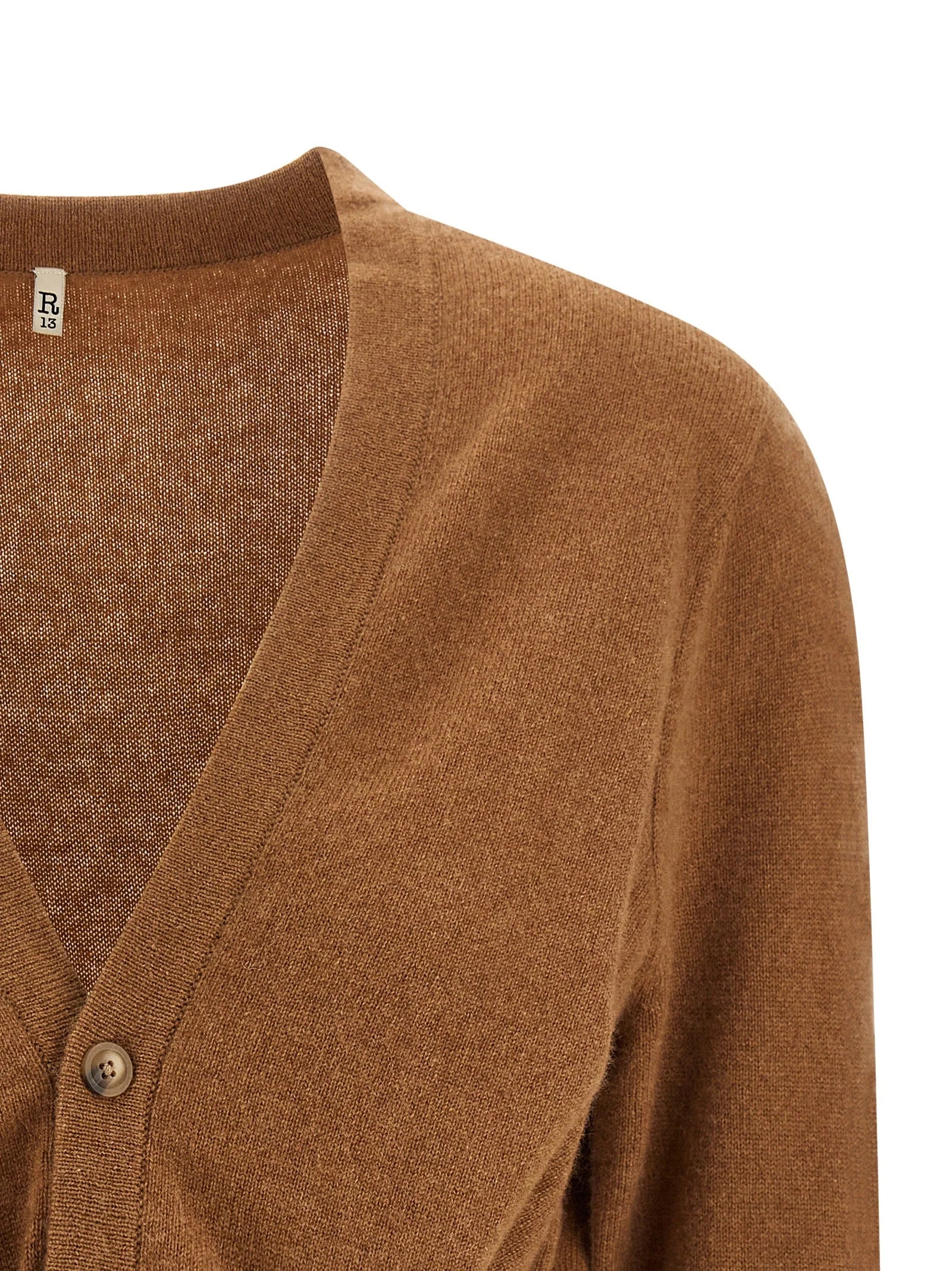 R13 Brown Cashmere Cardigan - M
