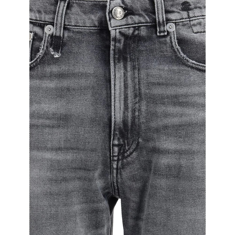 R13 Gray Cotton Boyfriend Jeans - 28