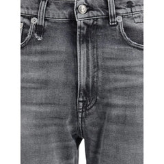 R13 Gray Cotton Boyfriend Jeans - 28