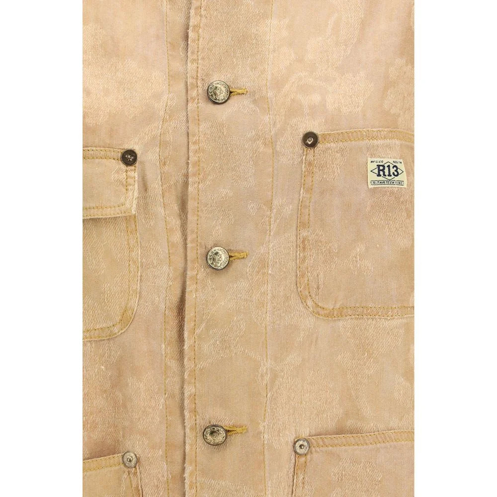 R13 Orange Linen Coat