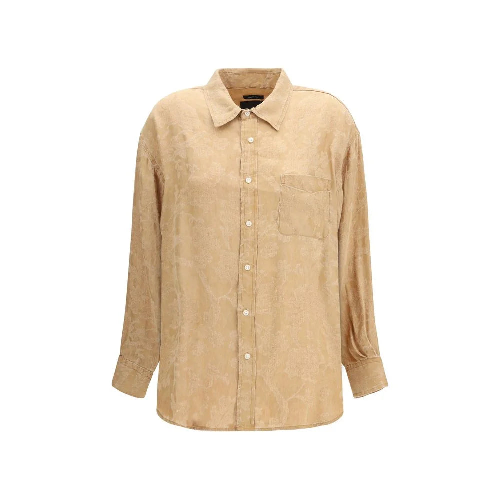 R13 Orange Viscose Shirt