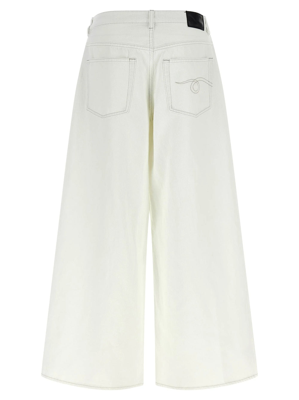 R13 White Cotton Jeans Denim - 27