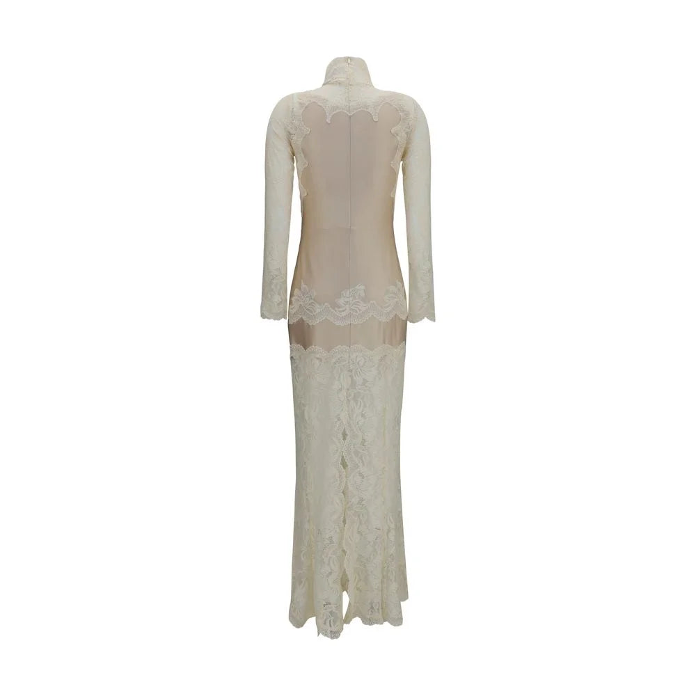 Rabanne Beige Polyamide Long Dress