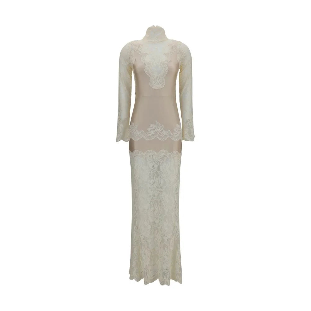 Rabanne Beige Polyamide Long Dress