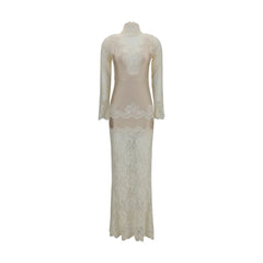 Rabanne Beige Polyamide Long Dress