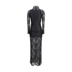 Rabanne Black Polyamide Long Dress - IT40 | M