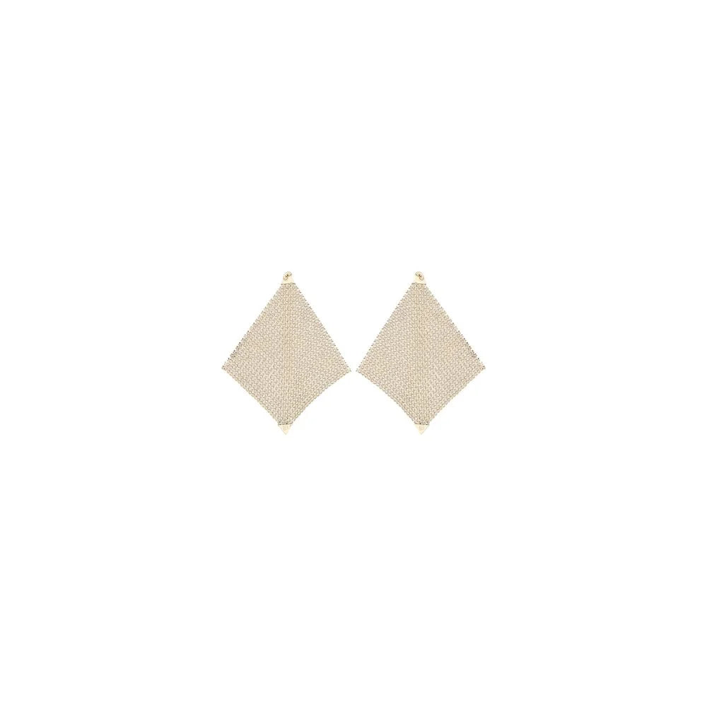 Rabanne Gold Brass Earrings - One Size