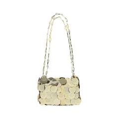 Rabanne Gold Metal Shoulder Bag