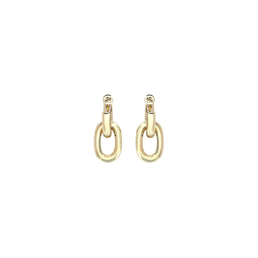 Rabanne Gold Resin Earrings - One Size