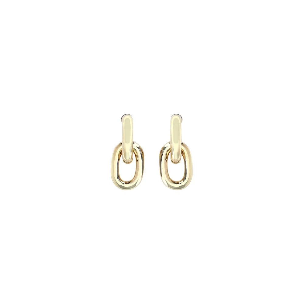 Rabanne Gold Resin Earrings - One Size