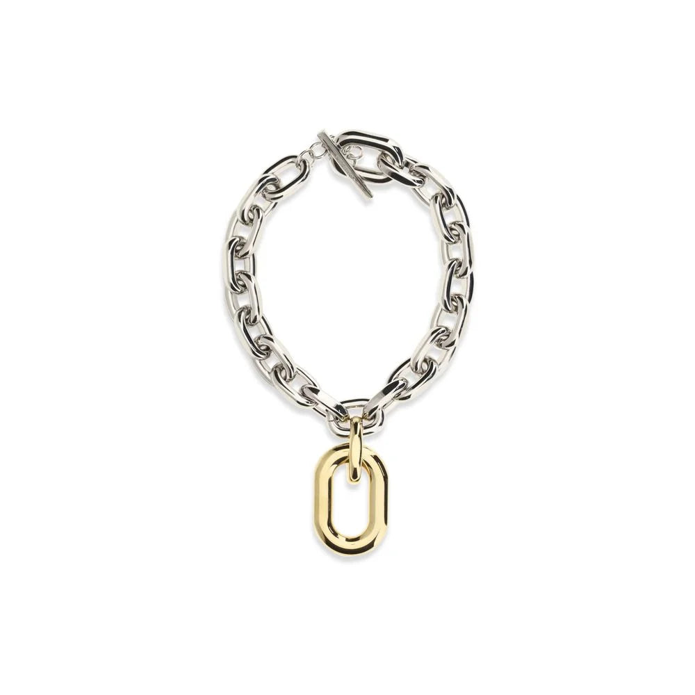 Rabanne Silver Metal Necklace - One Size