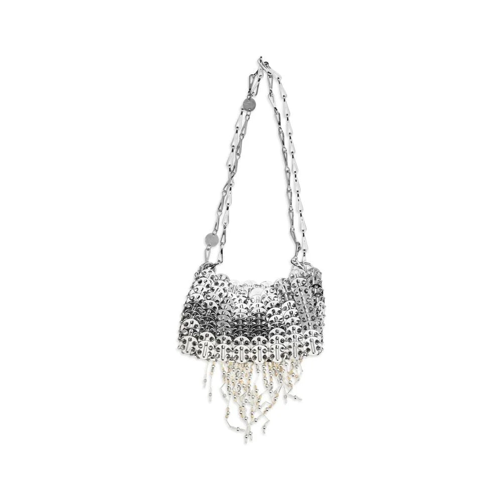 Rabanne Silver Stainless Steel Shoulder Bag