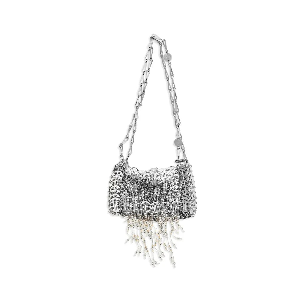 Rabanne Silver Stainless Steel Shoulder Bag