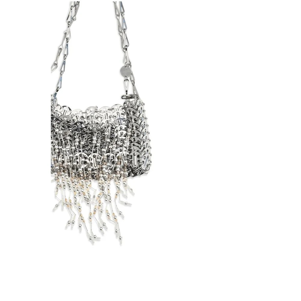 Rabanne Silver Stainless Steel Shoulder Bag