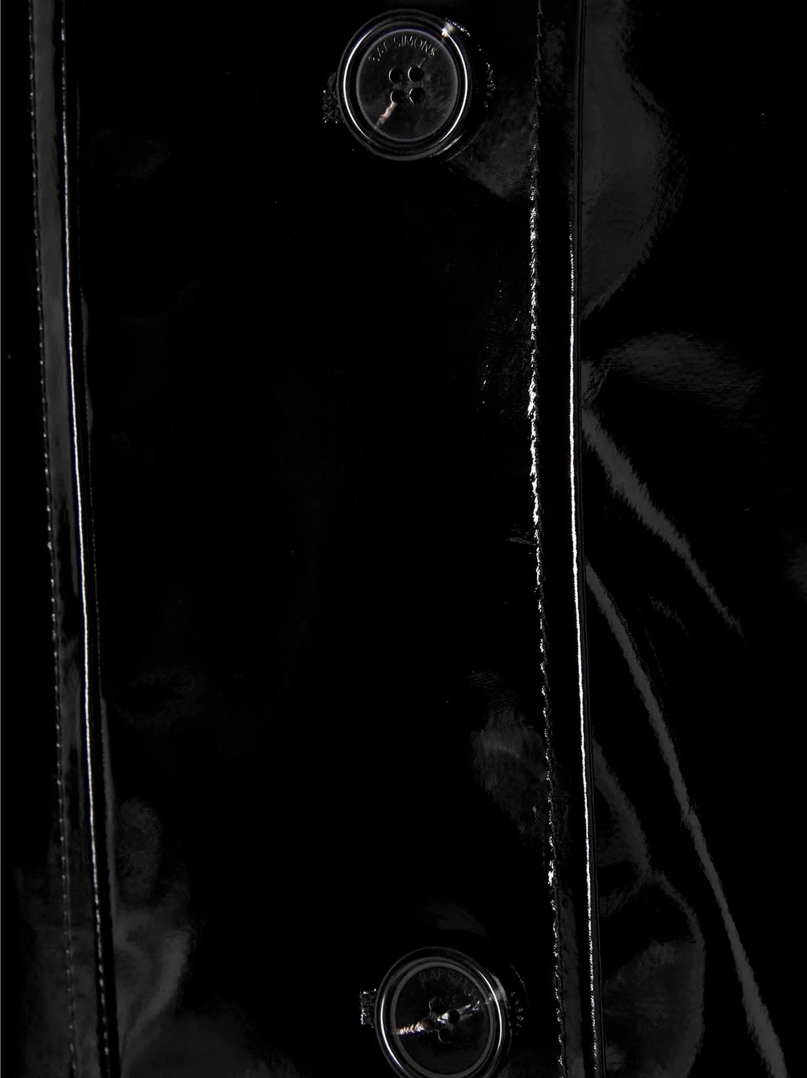 Raf Simons Black Cotton Coat