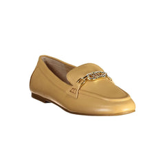 Ralph Lauren Beige Leather Women Flat Shoe - Flats