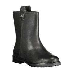 Ralph Lauren Black Leather Women Boot
