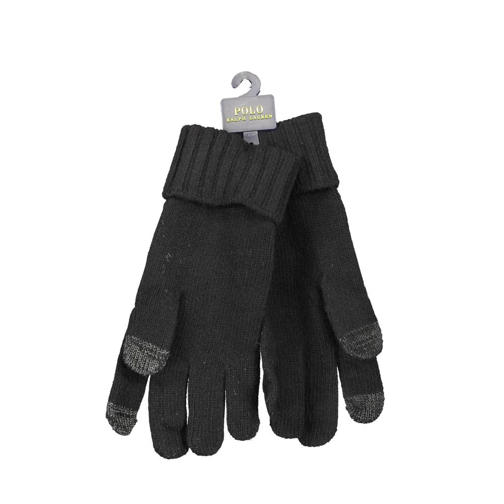 Ralph Lauren Black Nylon Glove - No Size - Gloves & Mittens