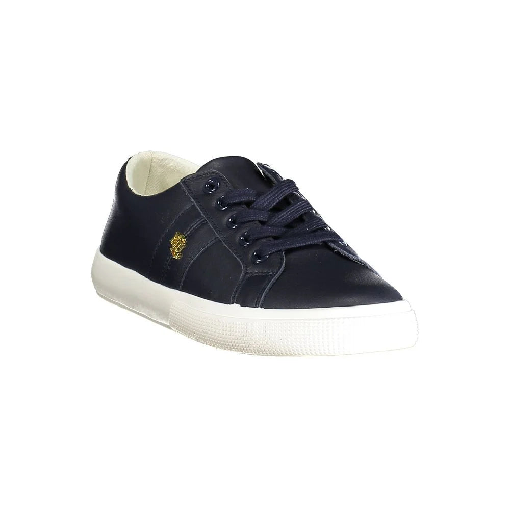 Ralph Lauren Blue Leather Women Sneaker