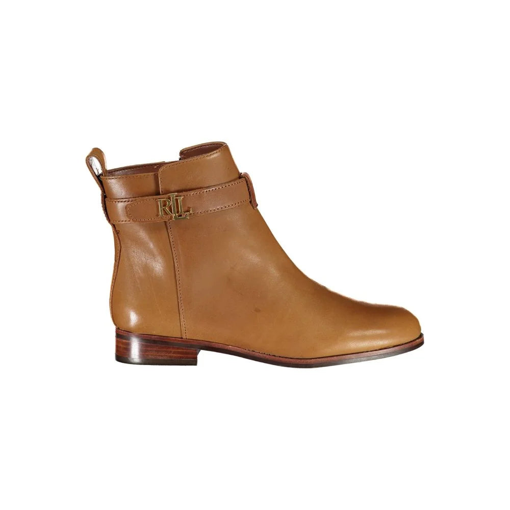 Ralph Lauren Brown Leather Women Boot - EU40/US10 - Boots