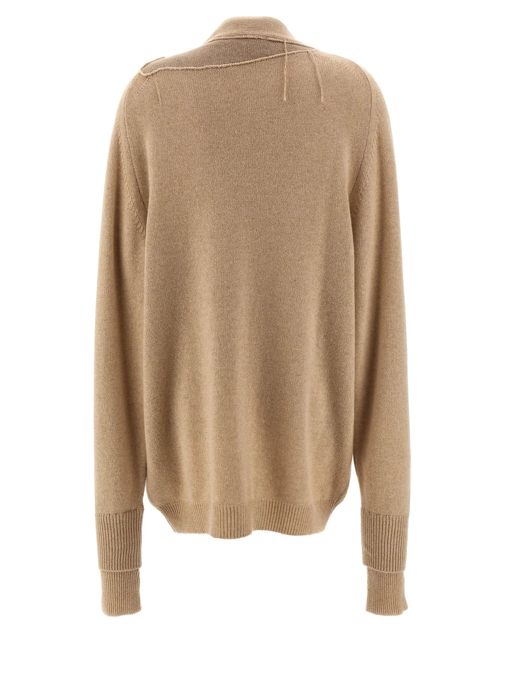 RAMAEL Beige Cashmere Cardigan - S