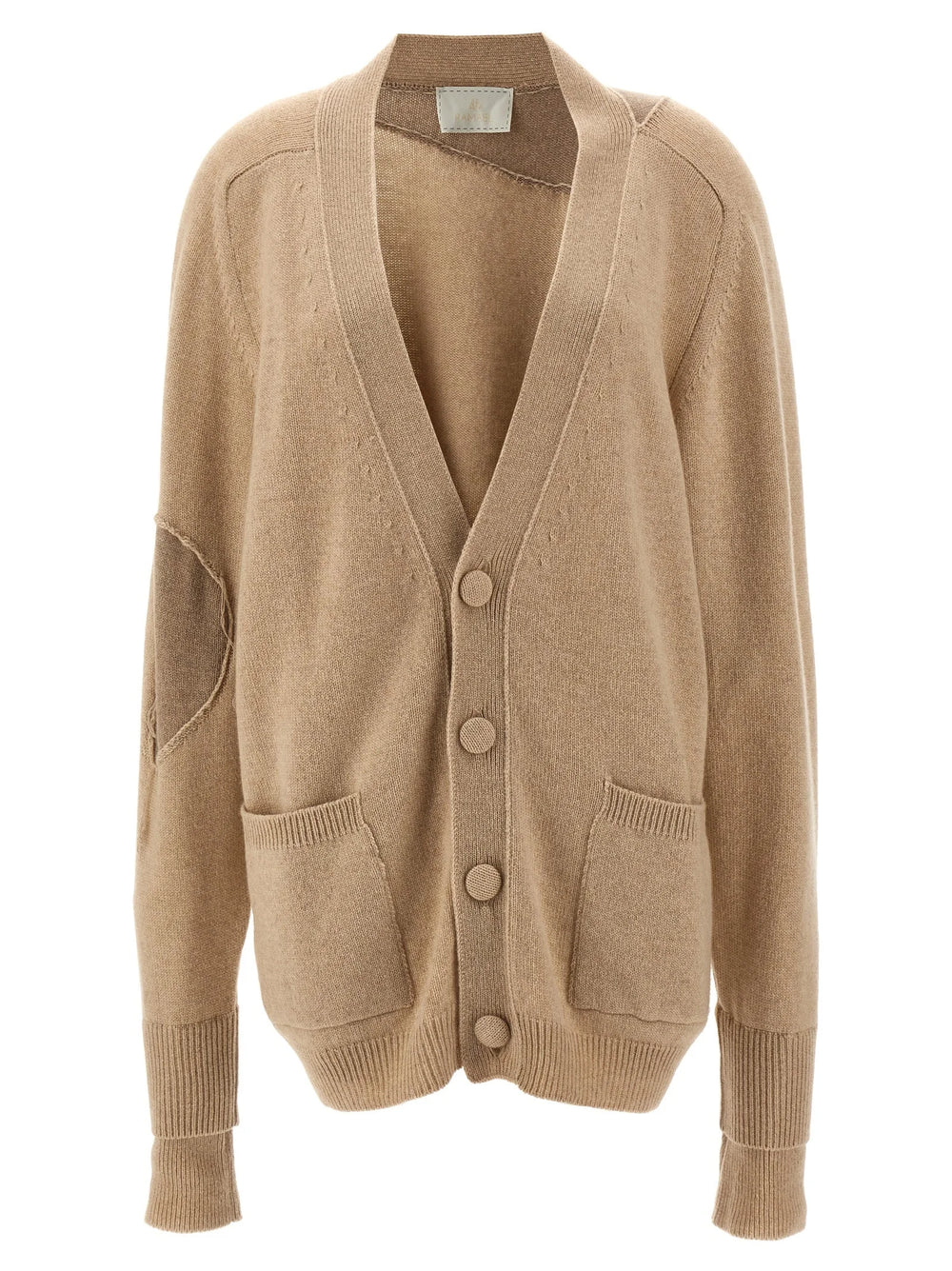 RAMAEL Beige Cashmere Cardigan - S