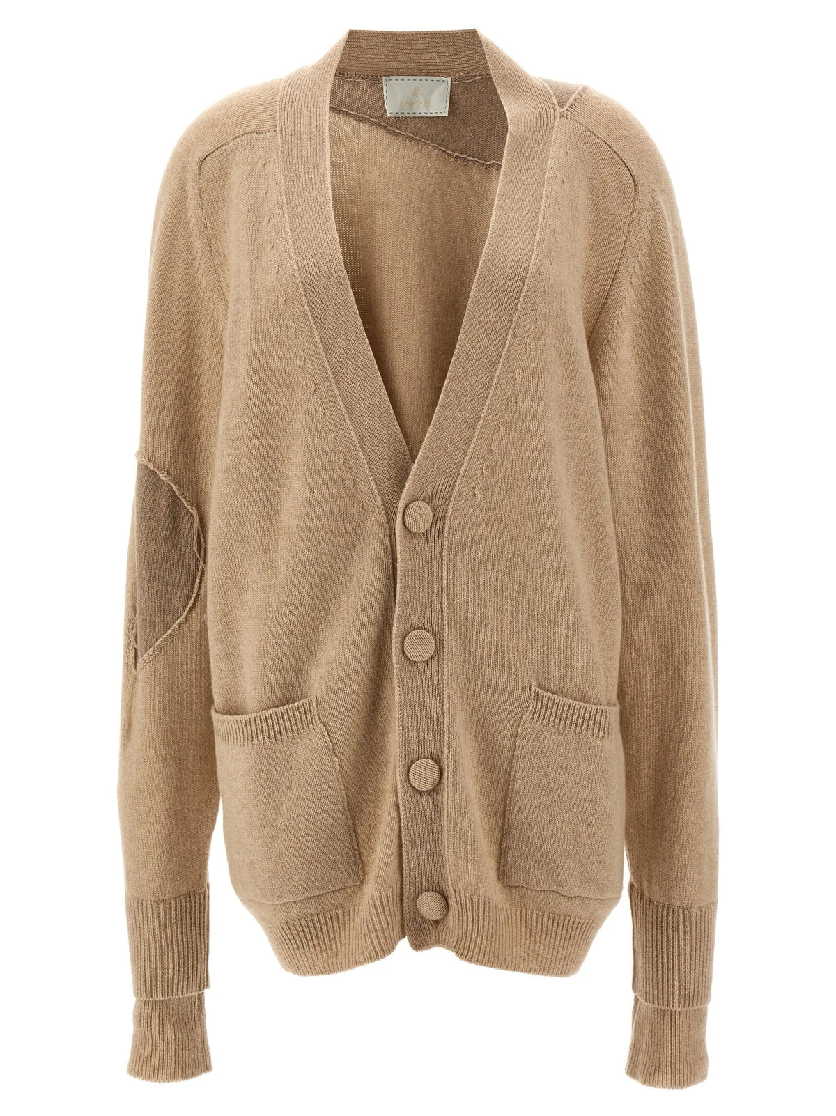 RAMAEL Beige Cashmere Cardigan - S