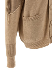 RAMAEL Beige Cashmere Cardigan - S