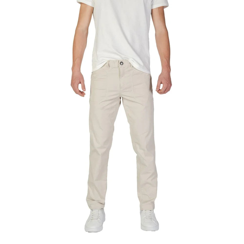 Refrigiwear Beige Cotton Pant - Chinos