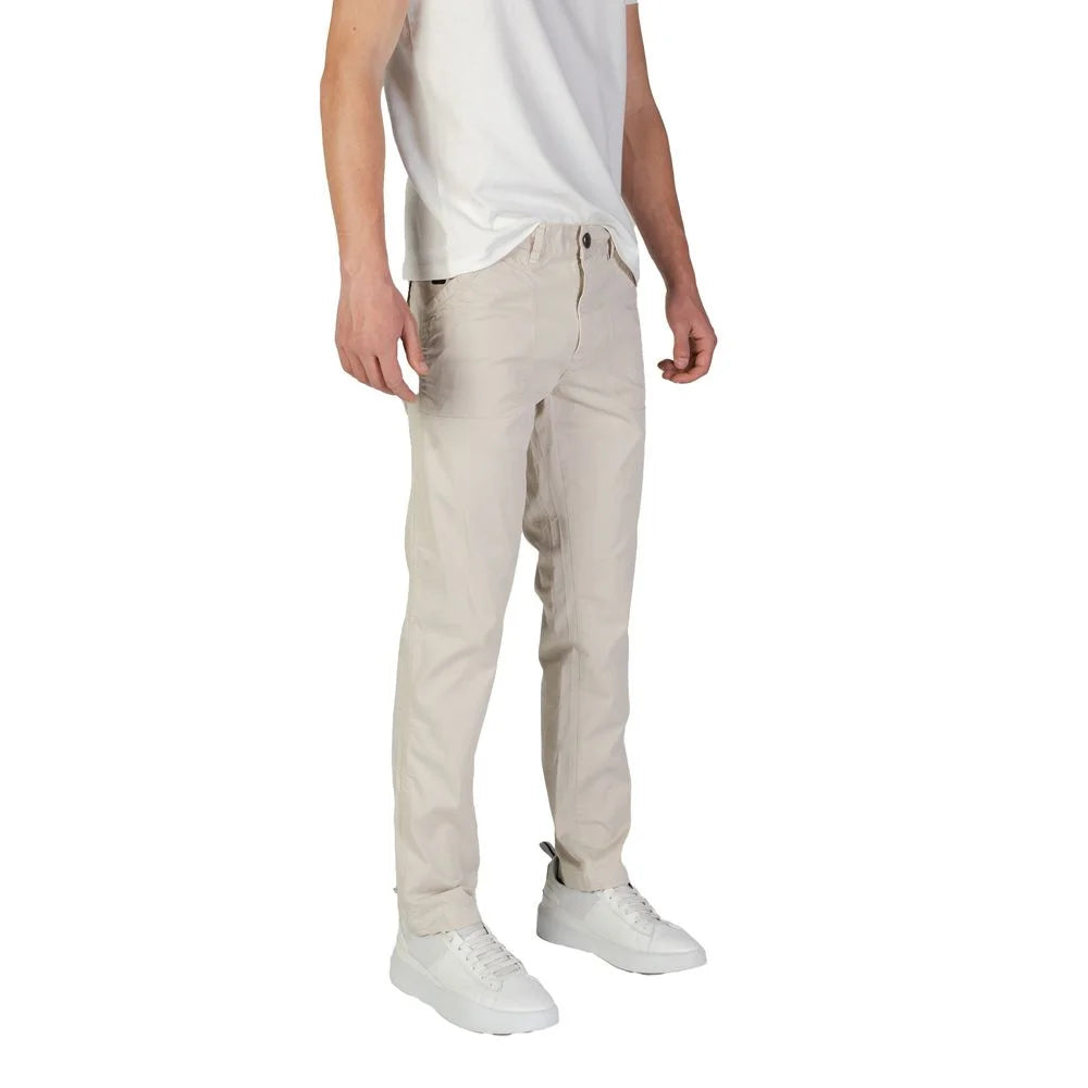 Refrigiwear Beige Cotton Pant - Chinos