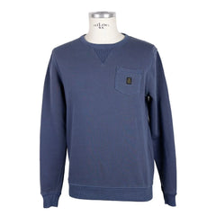 Refrigiwear Blue Cotton Men Sweater with Chest Pocket - Sweatshirts