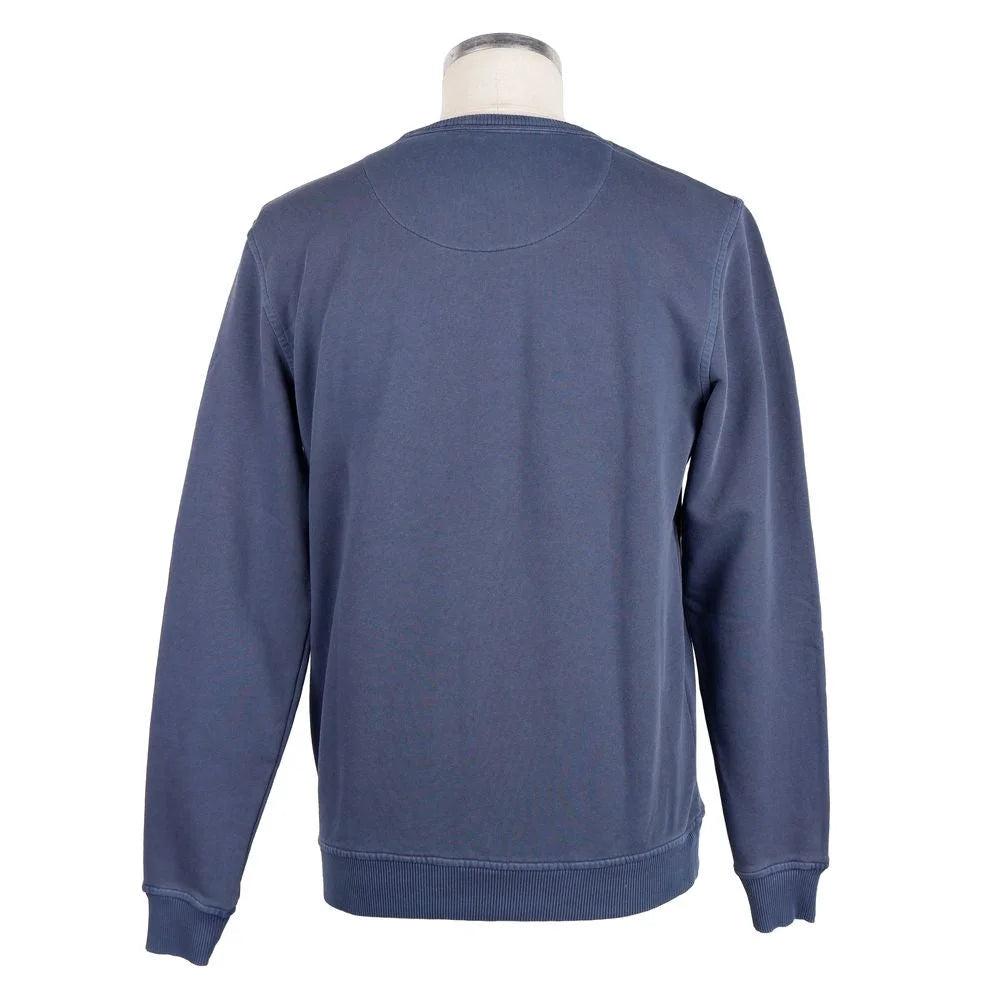 Refrigiwear Blue Cotton Men Sweater with Chest Pocket - Sweatshirts