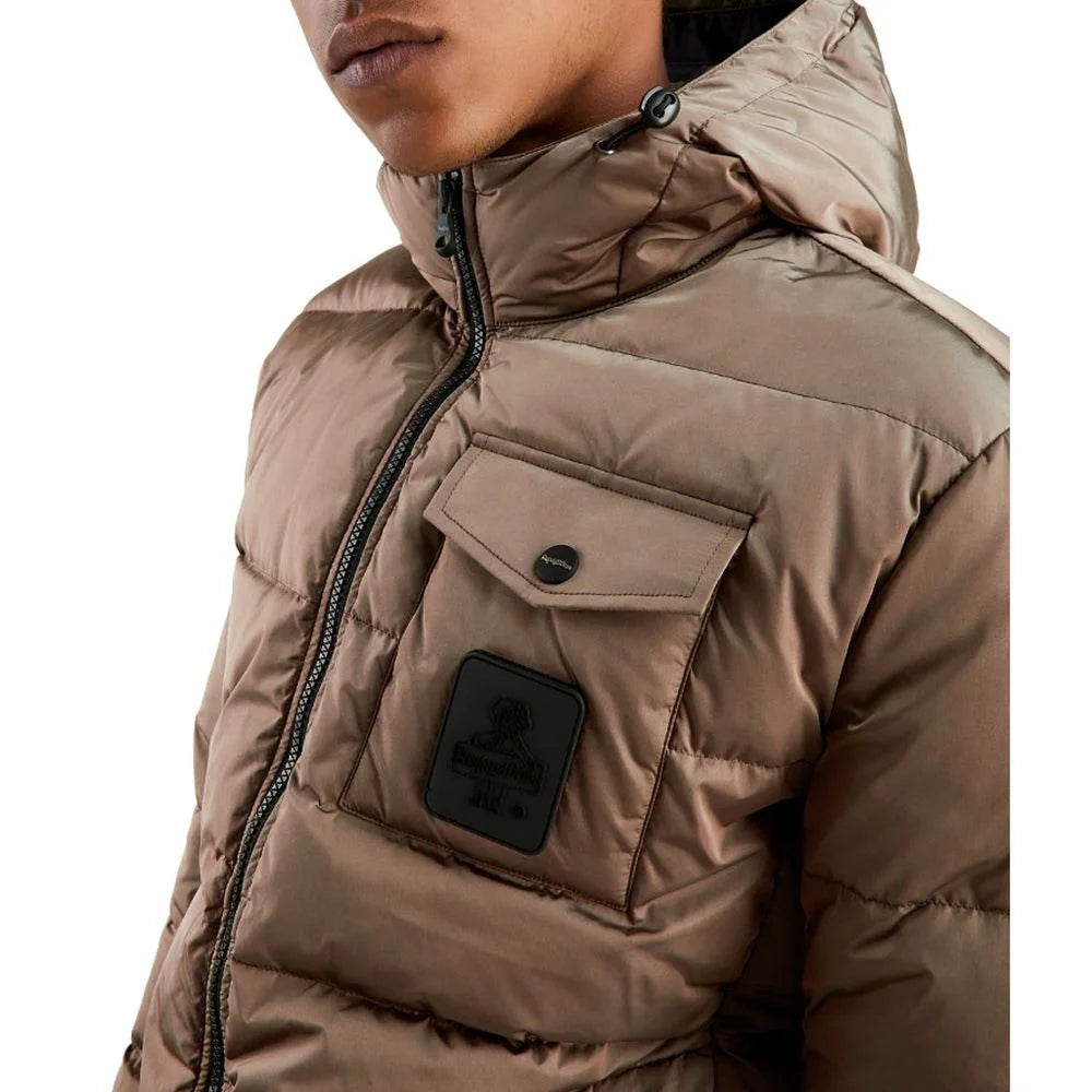 Refrigiwear Brown Nylon Men Jacket - Puffer Jackets