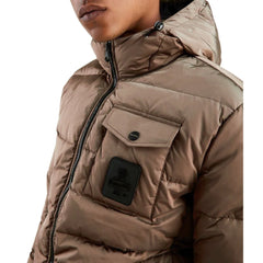 Refrigiwear Brown Nylon Men Jacket - Puffer Jackets