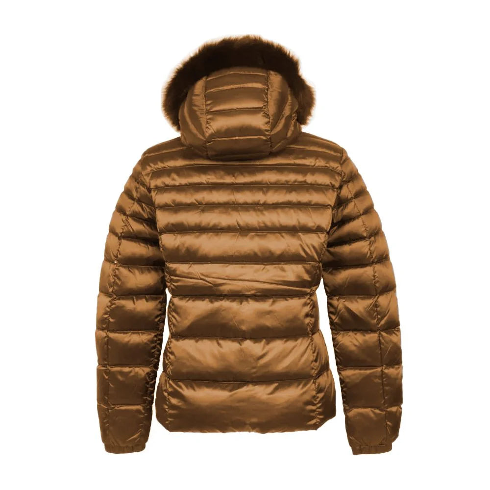 Refrigiwear Brown Polyamide Women’s Jacket - S - Puffer Jackets