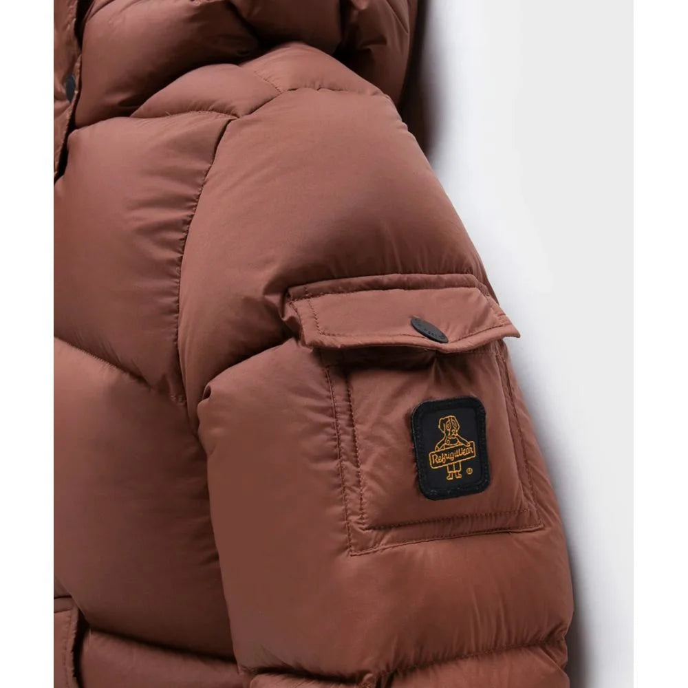 Refrigiwear Brown Polyester Jackets & Coat - Puffer Jackets