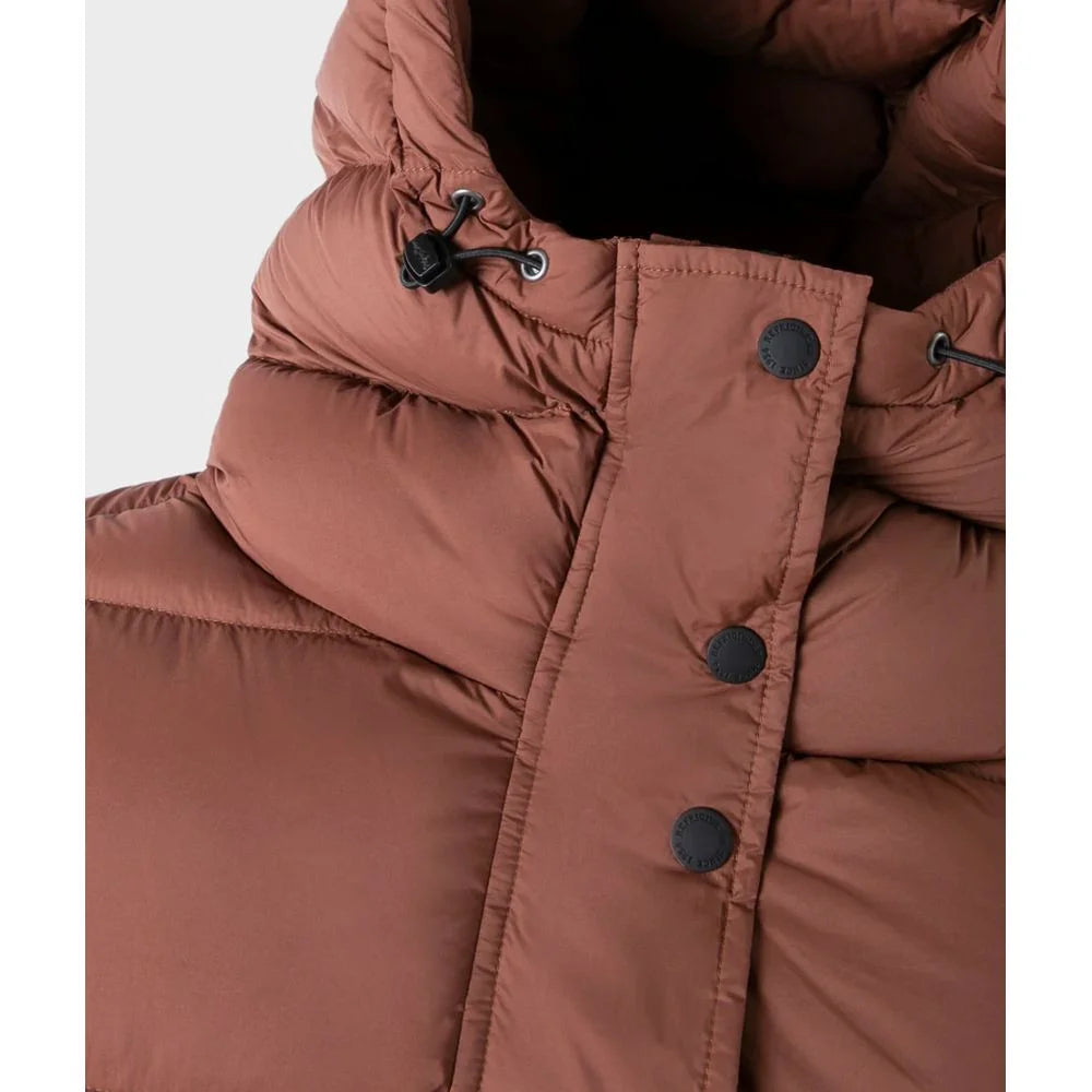Refrigiwear Brown Polyester Jackets & Coat - Puffer Jackets