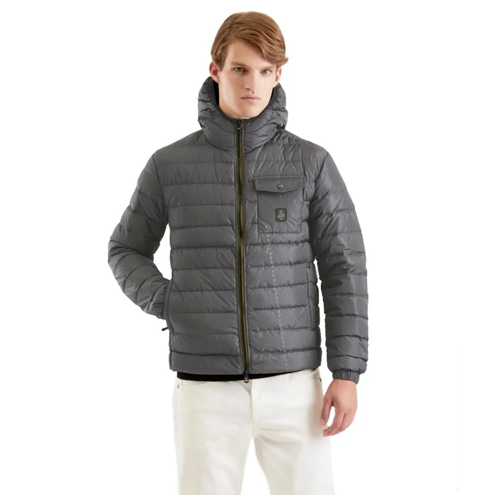 Refrigiwear Gray Nylon Men’s Jacket - Puffer Jackets
