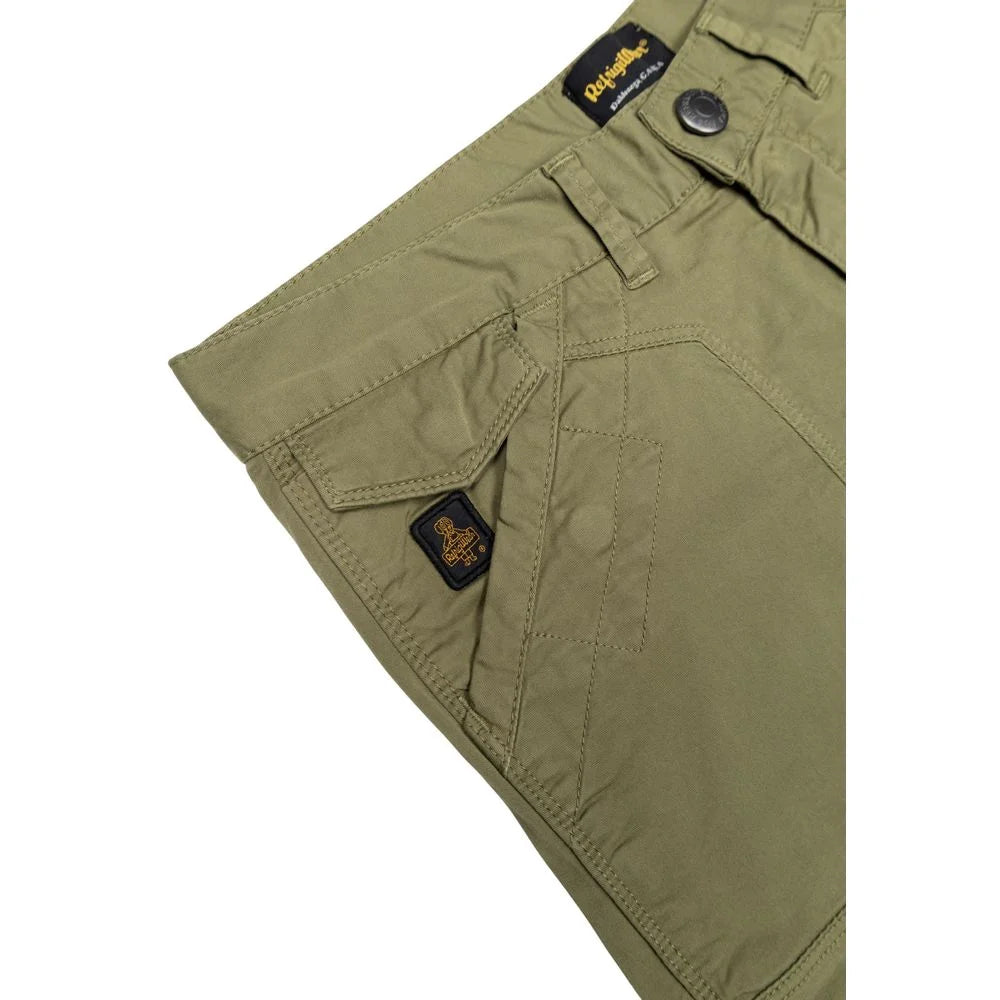 Refrigiwear Green Cotton Bermuda Shorts - W29