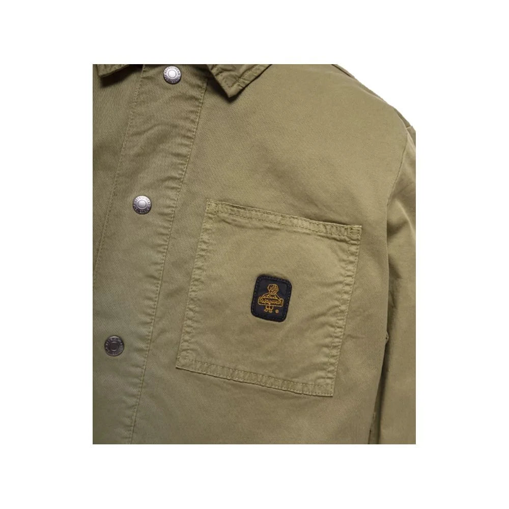 Refrigiwear Green Cotton Men Jacket