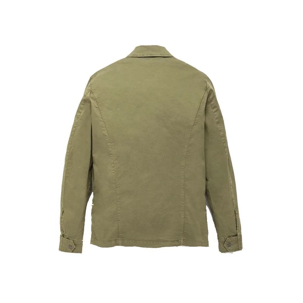 Refrigiwear Green Cotton Men Jacket