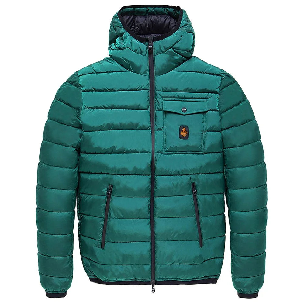 Refrigiwear Green Nylon Men Jacket - XXL - Puffer Jackets