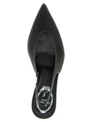 RENE CAOVILLA Black Glass High Heel Pumps
