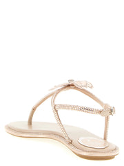 RENE CAOVILLA Multicolor Glass Flat Sandals