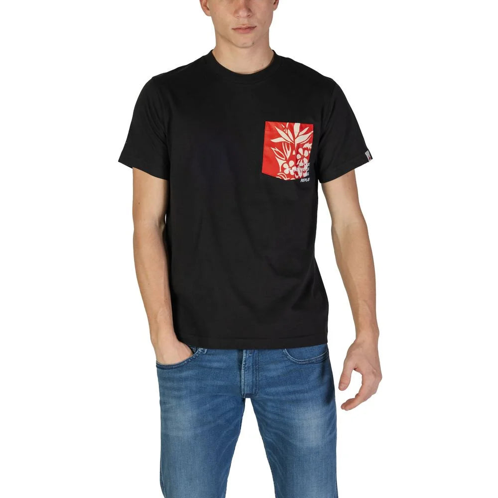 Replay Black Cotton T-Shirt - T-Shirts