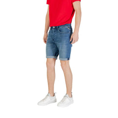 Replay Blue Cotton Bermuda - W29 - Bermudas